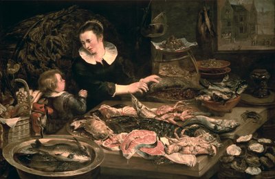 De visboer door Frans Snyders or Snijders